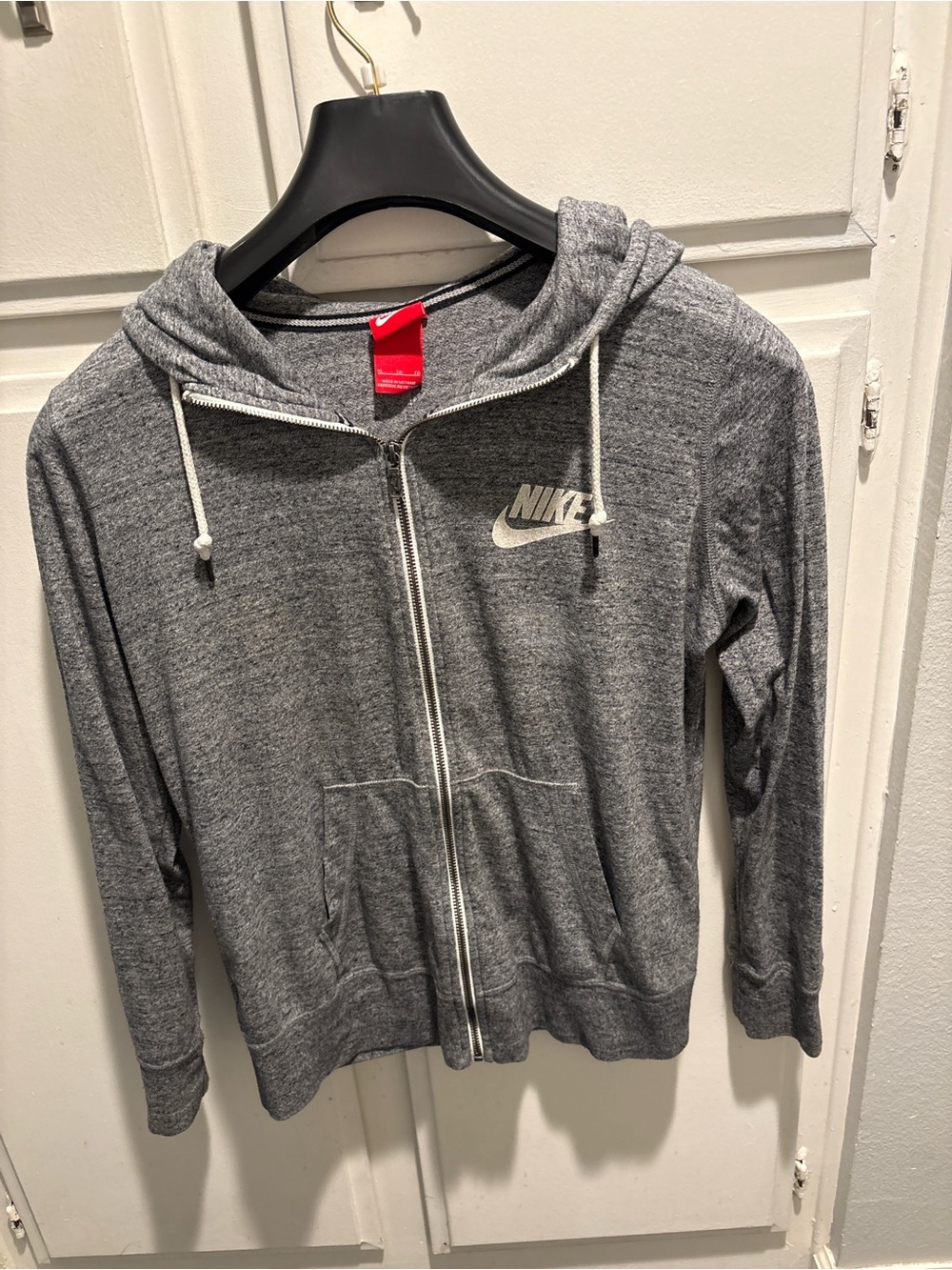 Nike Women's Gray Full-Zip Hooded Jacket
